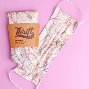 Matching Face Mask & Dog Bandana Set in Mermaid Scales