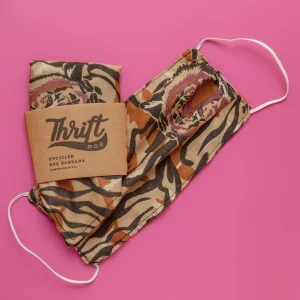 Matching Face Mask & Dog Bandana Set in Go Exotic <>