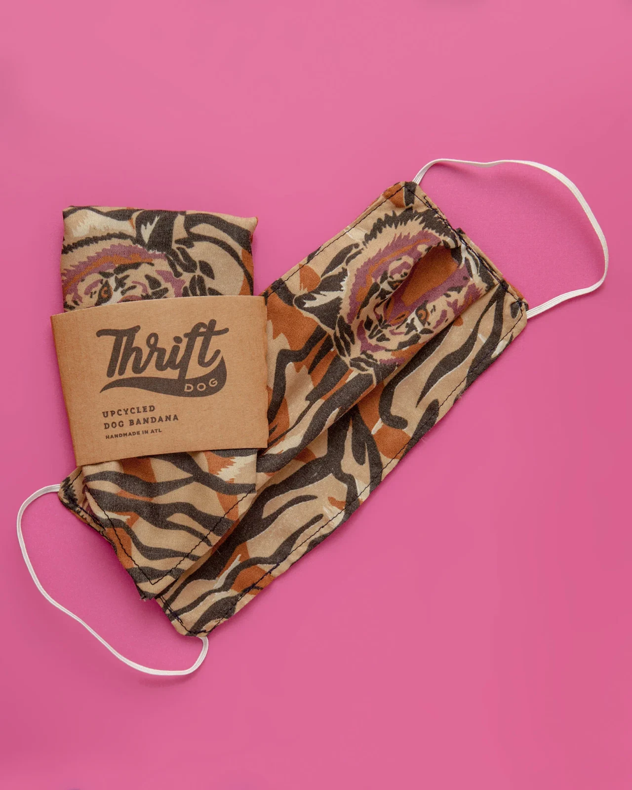 Matching Face Mask & Dog Bandana Set in Go Exotic <>
