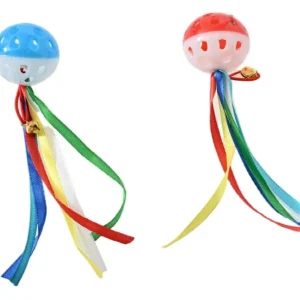 Max & Marlow Ball with Ribbon Assorted Cat Value Toys Display 24ea/24Pc