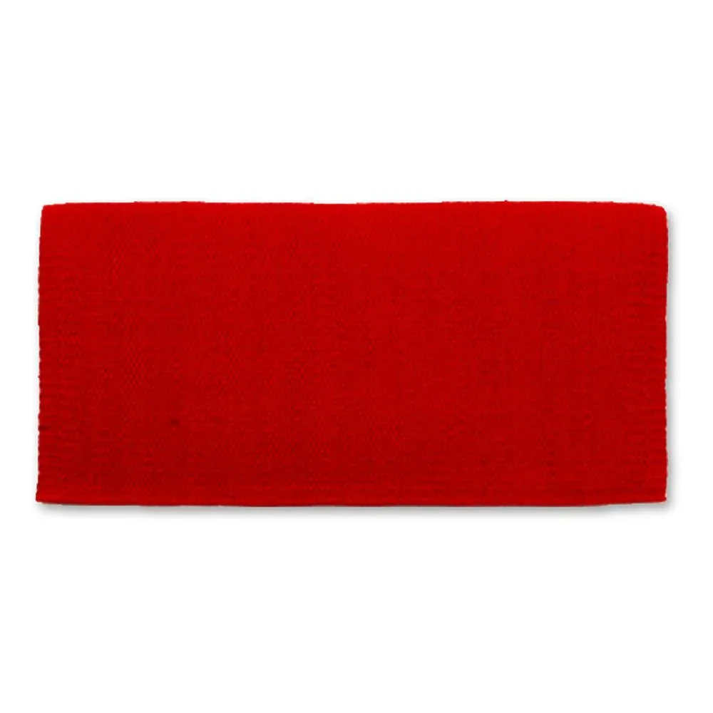 Mayatex 1314-28 San Juan Solid Red 36x34 New Zealand Wool Saddle Blanket