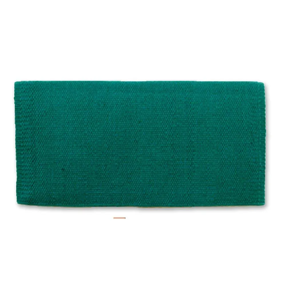 Mayatex 1314-32 San Juan Solid Teal 36x34 New Zealand Wool Saddle Blanket