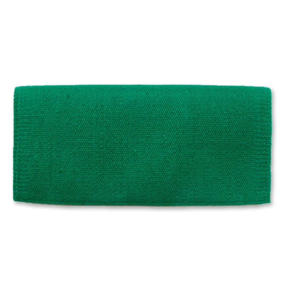 Mayatex 1314-70 San Juan Solid Kelly Green 36x34 New Zealand Wool Saddle Blanket
