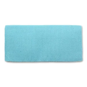 Mayatex 1314-76 San Juan Solid Aqua 36x34 New Zealand Wool Saddle Blanket