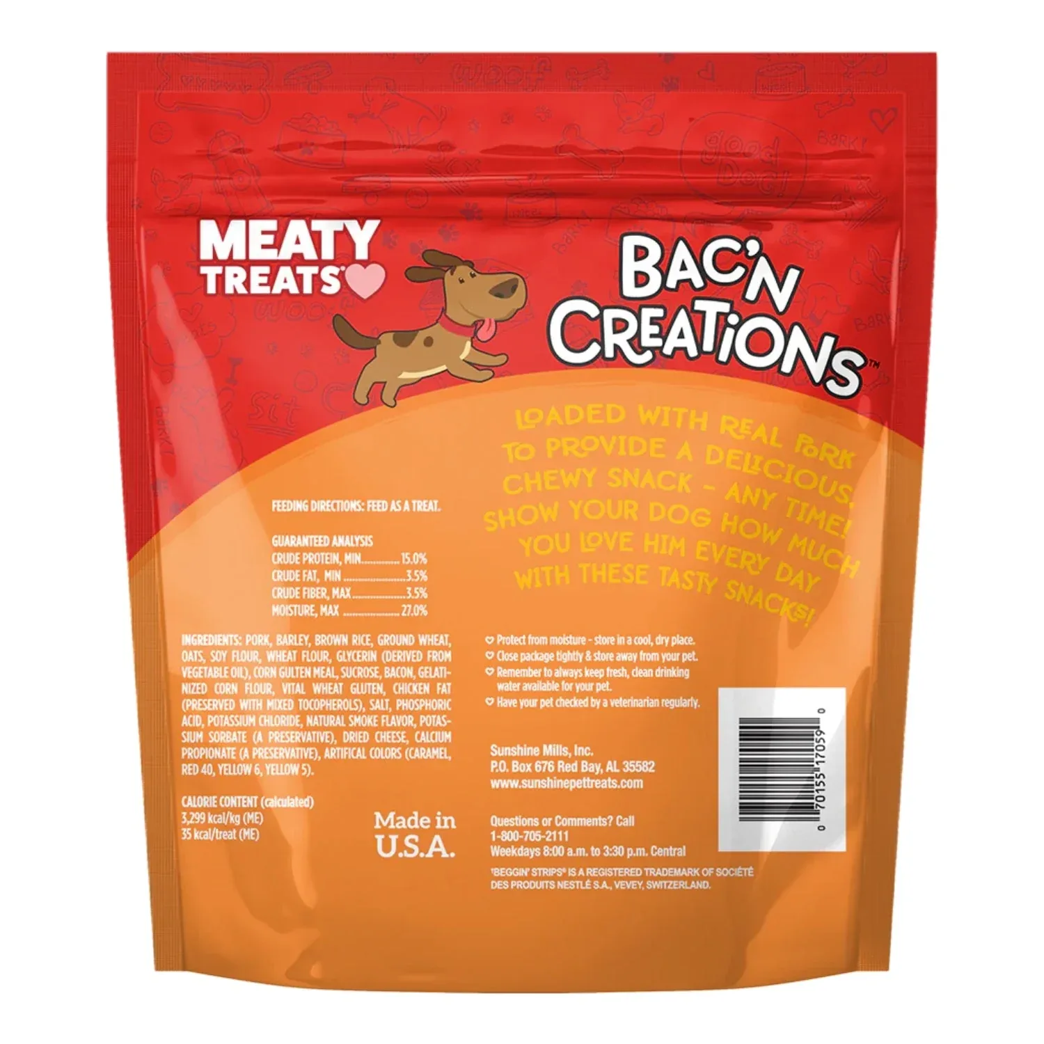 Meaty Treats Bac'N Creations Bacon 25oz. - Image 2