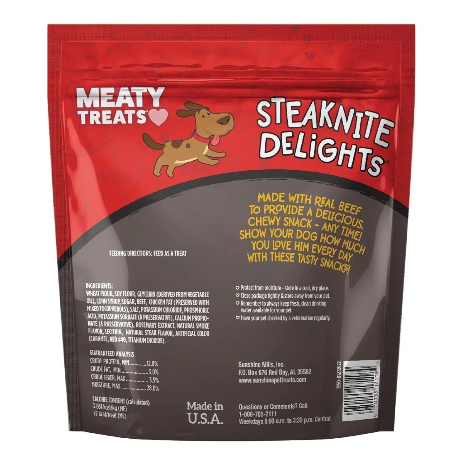 Meaty Treats Steaknite Delights Beef 25oz. - Image 2
