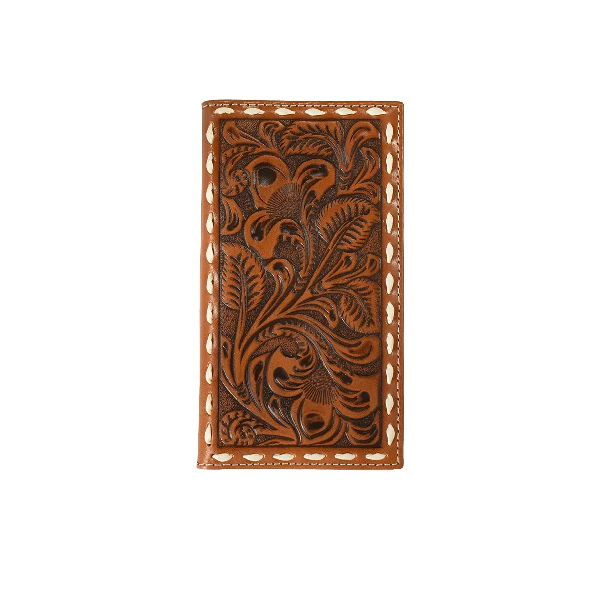 Men's Tooled Floral Rodeo Wallet - Image 2