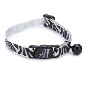 Meow Town AnimalPrint Cat Collar 8-12In Zebra