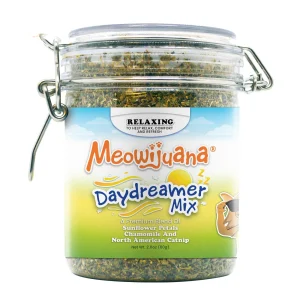Meowijuana® Daydreamer Mix Jar Catnip, Chamomile & Sunflower Blend