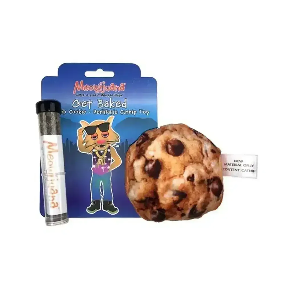 Meowijuana Get Baked Refillable Cookie Cat Toys