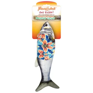 Meowijuana Get Kickin' Big Fishy Tourist Catnip Kicker Cat Toy