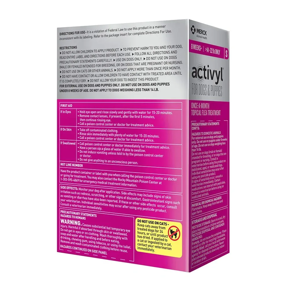 Merck Animal Health Activyl Spot-On for Small Dogs - Image 2