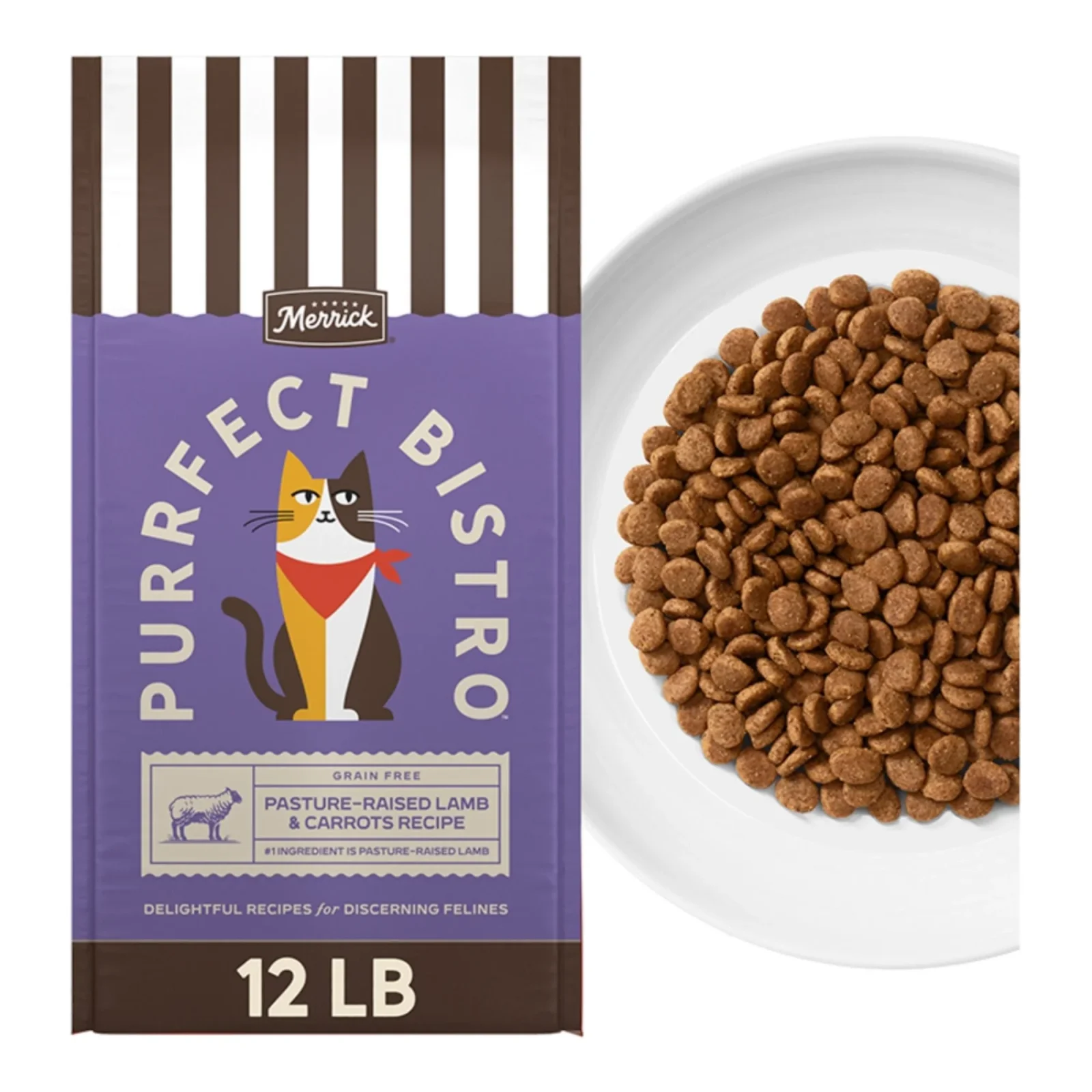 Merrick Cat Purrfect Bistro Lamb and Carrot Formula 12Lbs