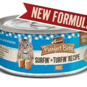 Merrick Cat Purrfect Bistro Surf & Turf 3oz. (Case of 24)