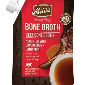 Merrick Dog Bone Broth Grain Free Beef 16oz. (Case of 10)