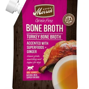 Merrick Dog Bone Broth Grain Free Turkey 16oz. (Case of 10)
