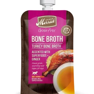 Merrick Dog Bone Broth Grain Free Turkey 7oz. (Case Of 14)
