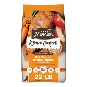 Merrick Kitchen Comforts Real Chicken & Brown Rice, 22 lb Bag