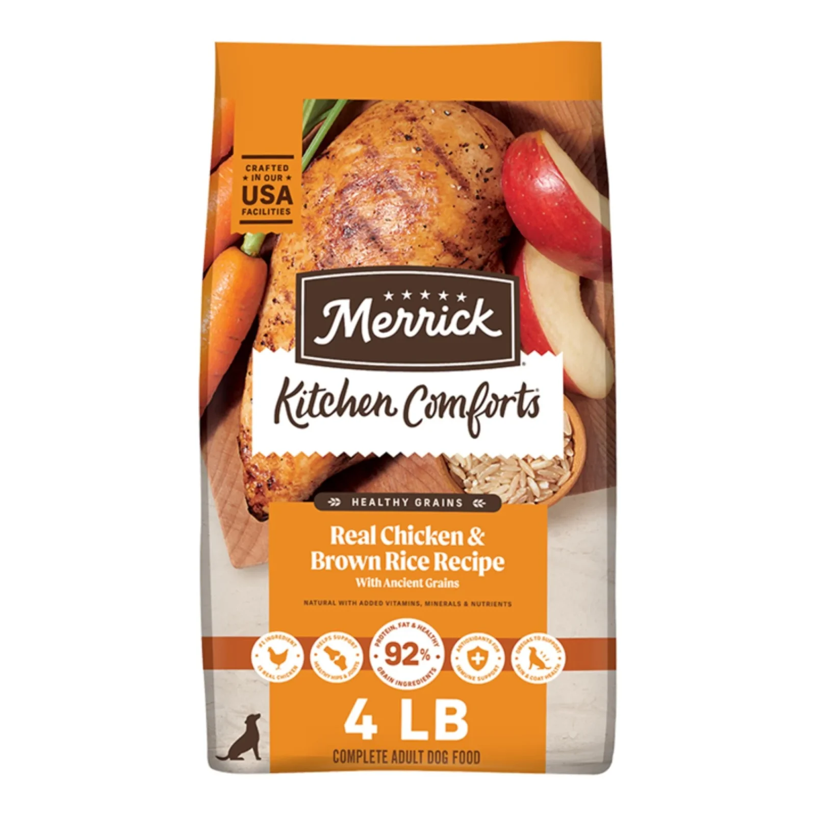 Merrick Kitchen Comforts Real Chicken & Brown Rice, 4 Lb - Image 2