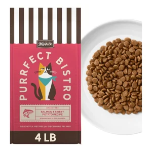 Merrick Purrfect Bistro Salmon and Sweet Potato Formula Cat Food, 4 lb