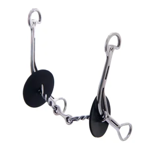 Merrill Bits Twisted Wire Dog Bone Long Gag Bit