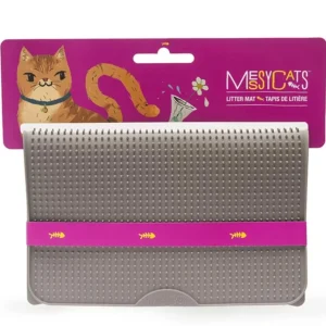 Messy Mutts Cat Litter Mat Grey