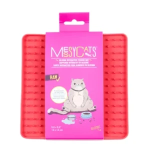 Messy Mutts Cat Silicone Interactive Feeding Mat Watermelon