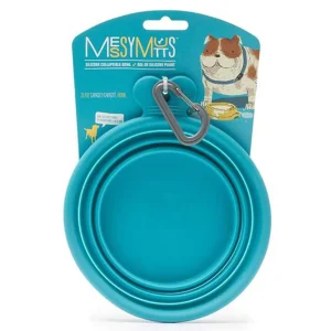 Messy Mutts Dog Collapsible Bowl Blue 3 Cup