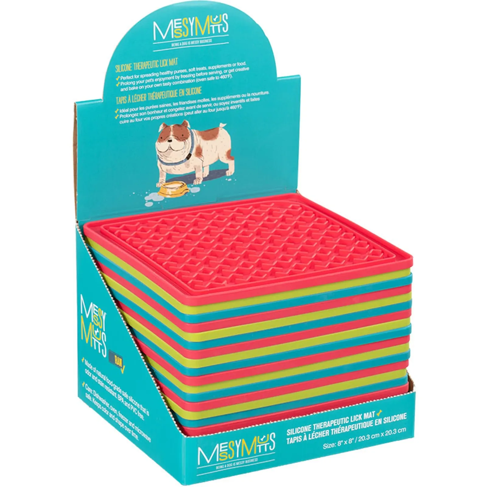 Messy Mutts Dog Lickin Mat 20 ct Center Display