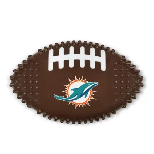 Miami Dolphins Hard Nylon Football Dog Chew Toy