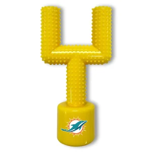 Miami Dolphins Hard Nylon Football Goal Post Dog Chew Toy
