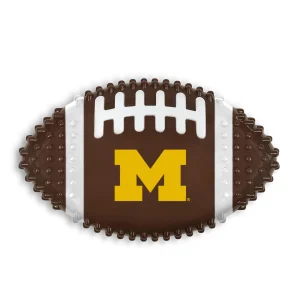 Michigan Hard Nylon Football Dog Chew Toy