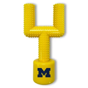 Michigan Hard Nylon Football Goal Post Dog Chew Toy
