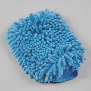 Microfibre Grooming Mitt Peacock Blue