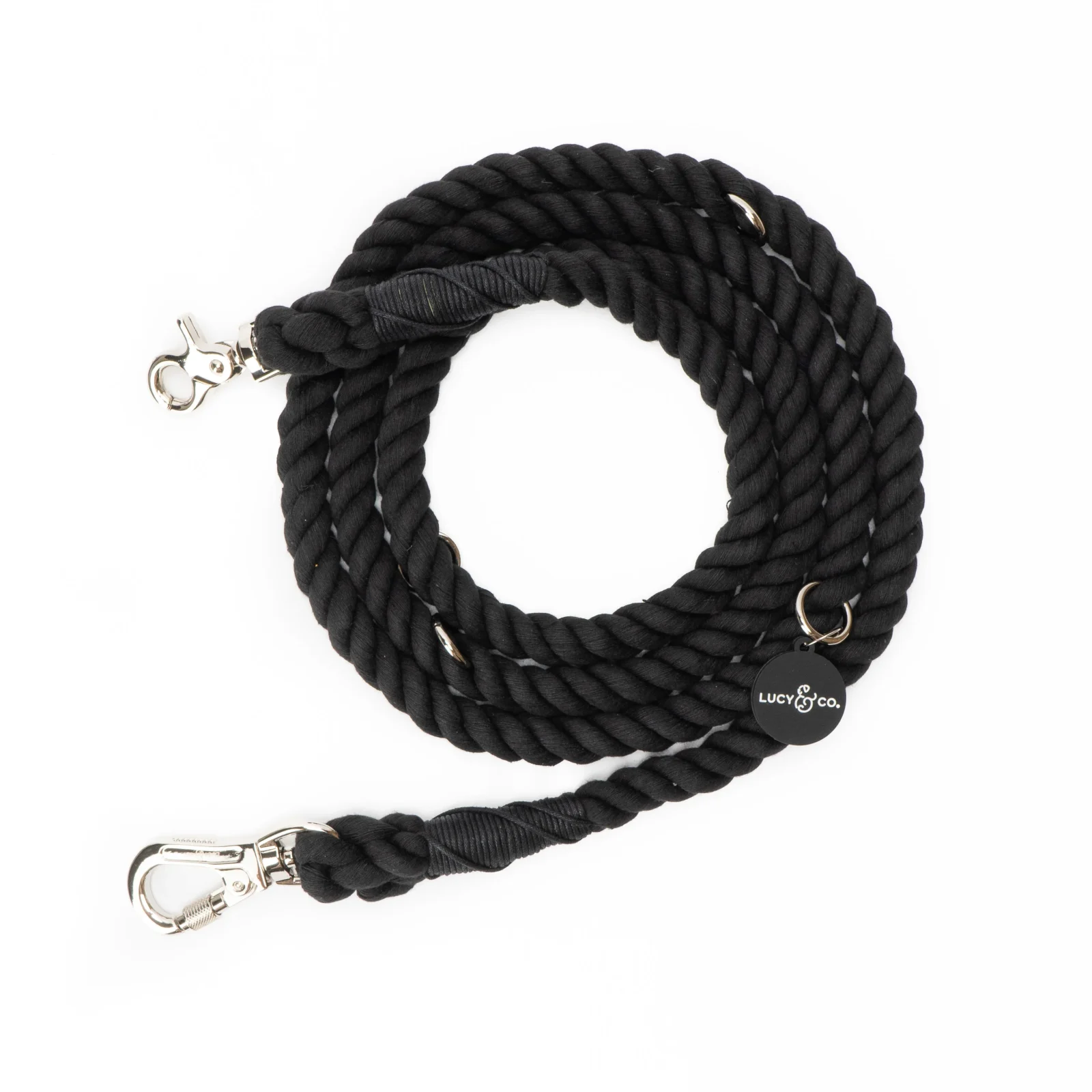 Midnight Hands-Free Rope Leash