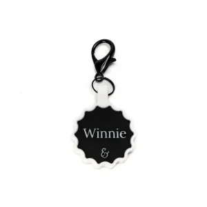 Midnight Silicone Personalized ID Tag