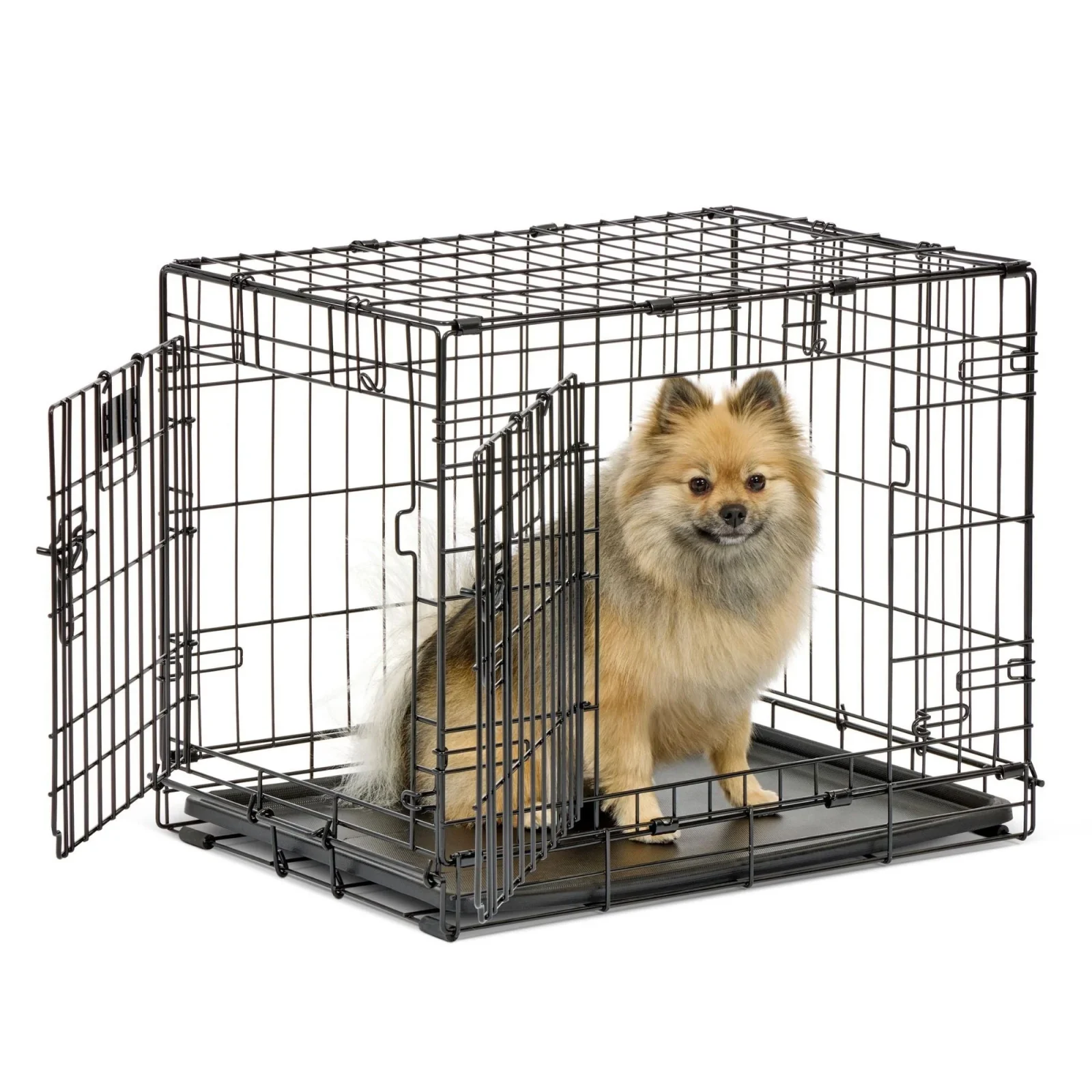 MidWest Contour Double Door Dog Crate, 24 in