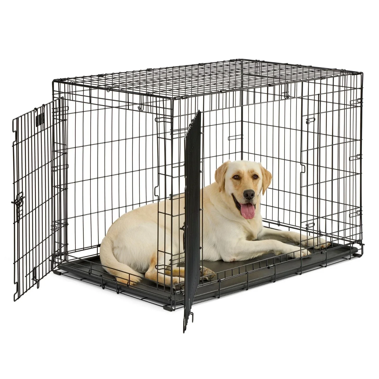 MidWest Contour Double Door Dog Crate, 42 In - Image 2