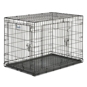 MidWest Contour Double Door Dog Crate, 42 In