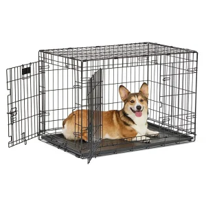 MidWest Homes for Pets Contour Double Door Dog Crate, 36 In
