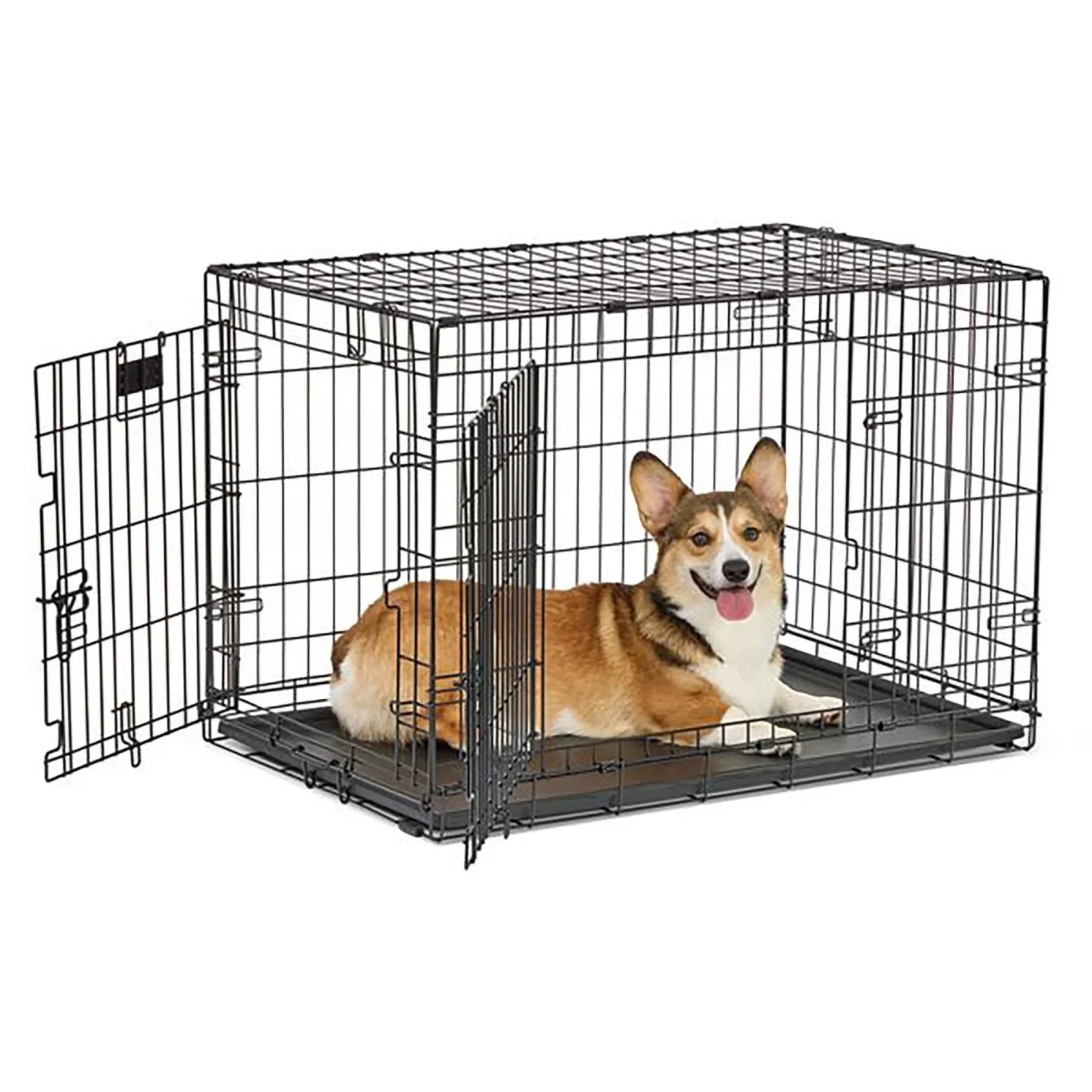 MidWest Homes for Pets Contour Double Door Dog Crate, 36 In
