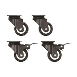 Midwest Skudo Travel Carrier Caster 1 Set-4 Pack