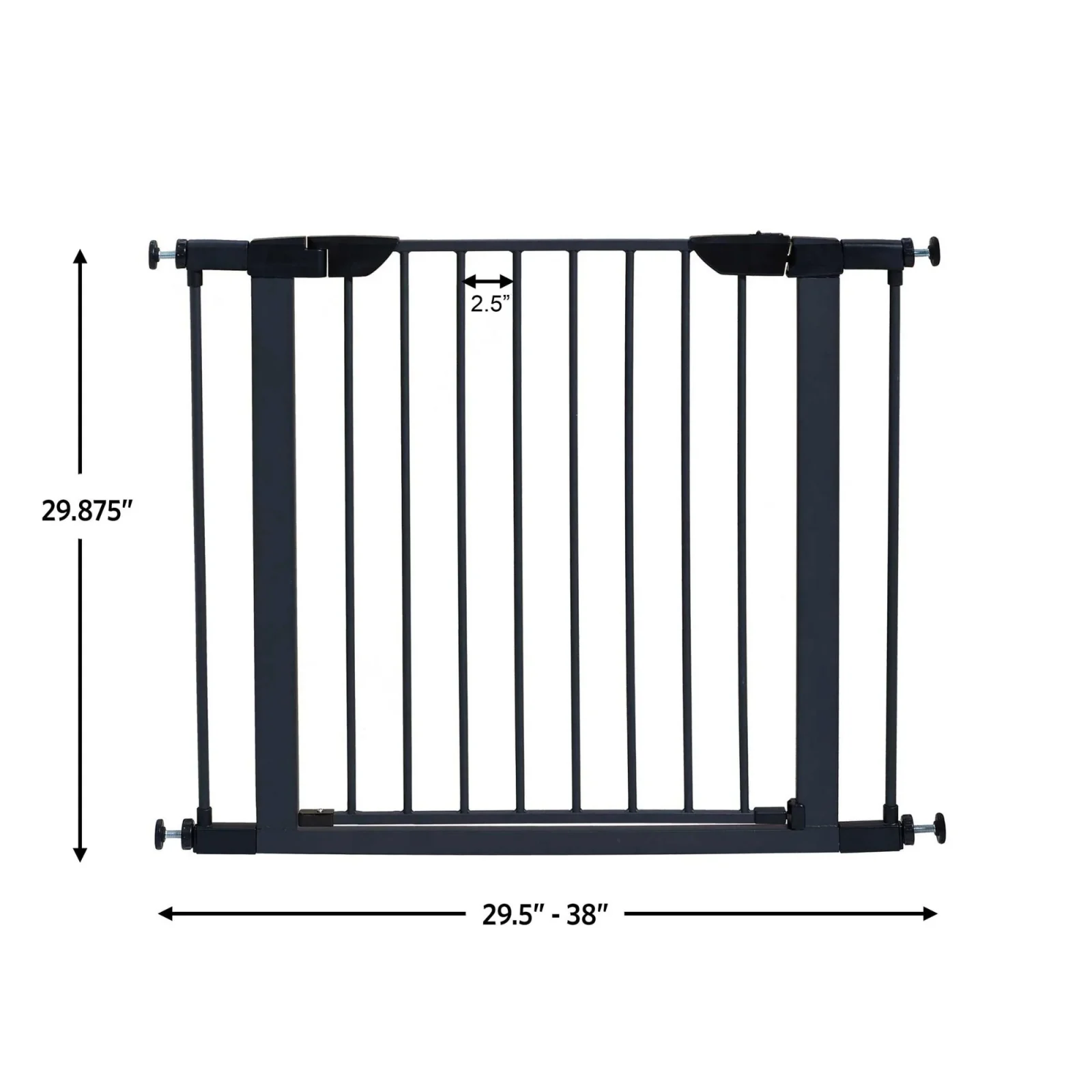 MidWest Steel Pet Gate Graphite 29in - Image 2