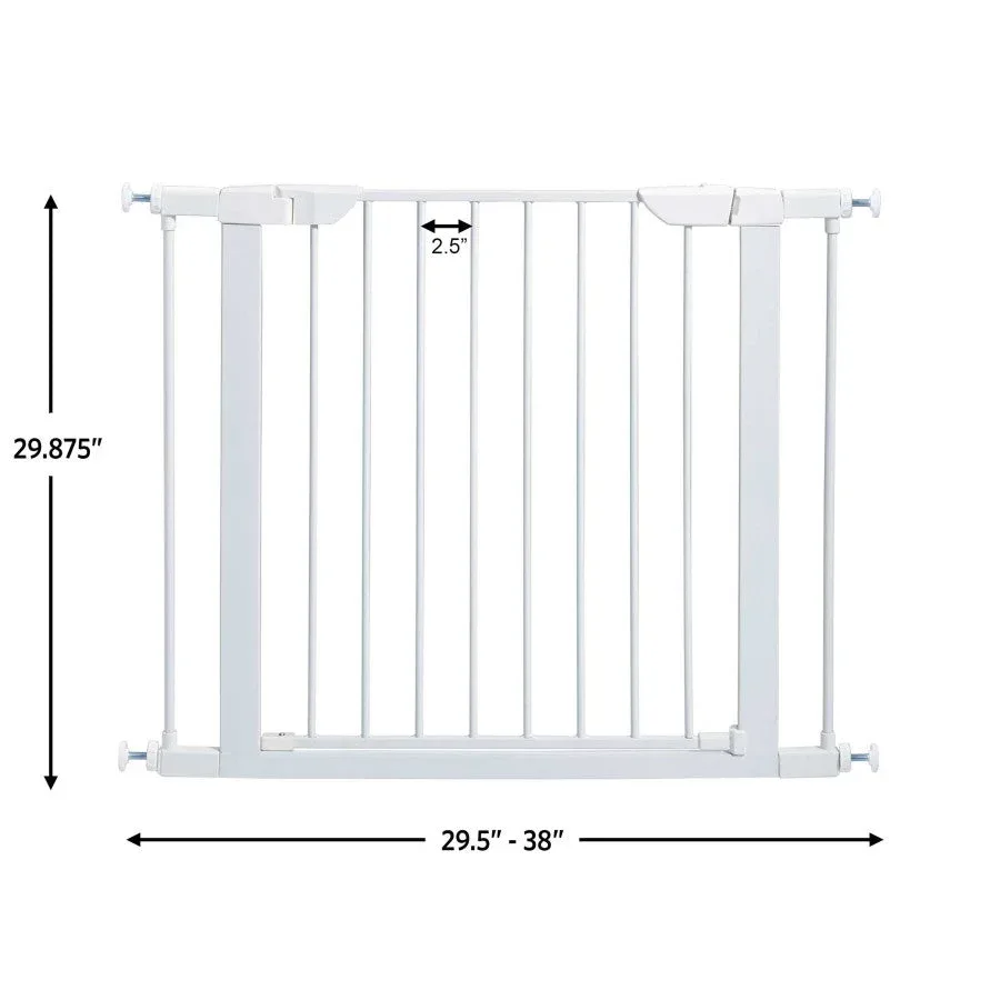 MidWest Steel Pet Gate White 29in - Image 2