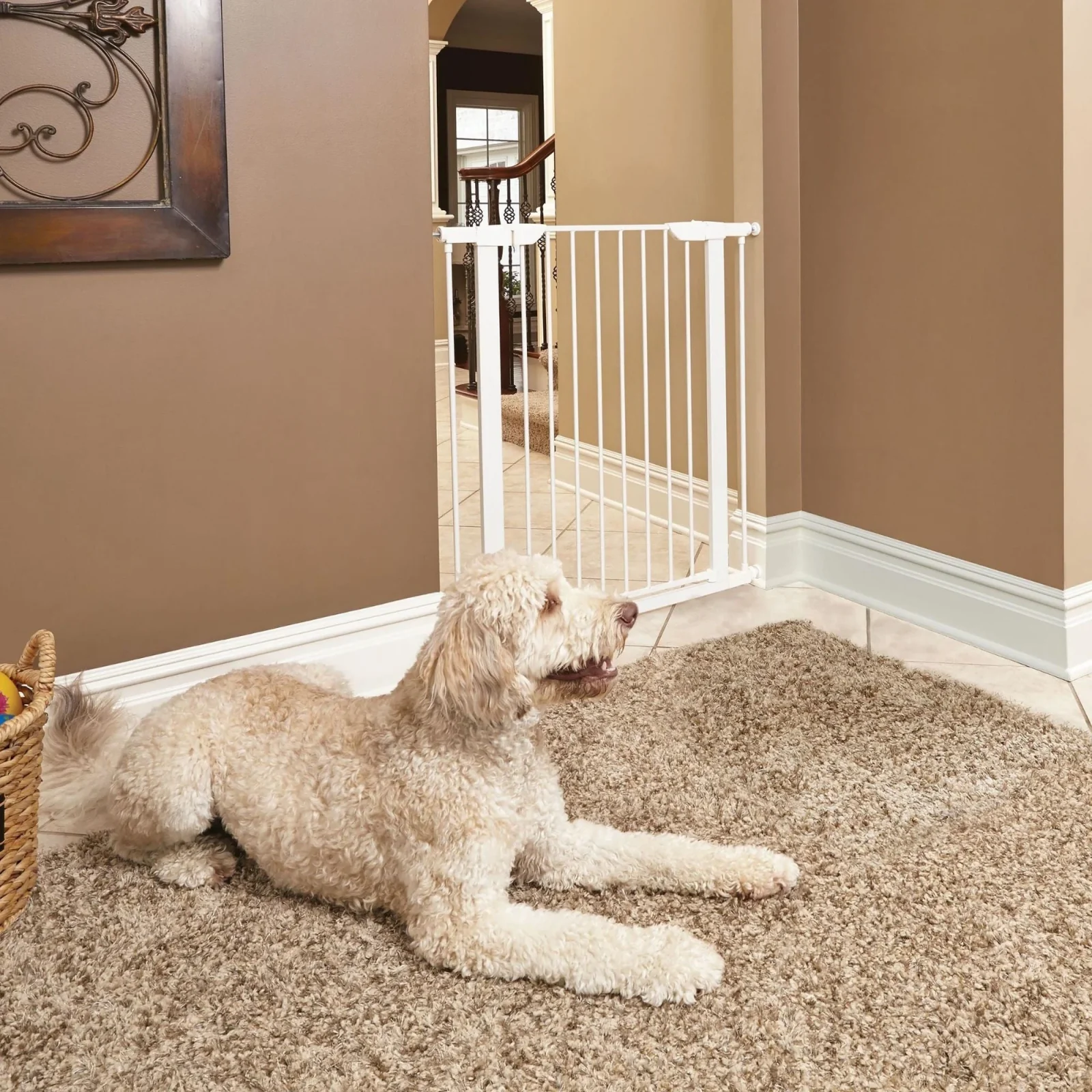 MidWest Steel Pet Gate White 39in - Image 2