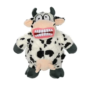 MIGHTY Angry Animals Cow Dog Toy