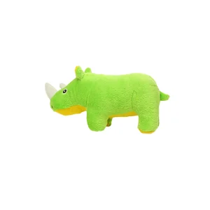 MIGHTY JR Safari Rhinoceros Green Dog Toy