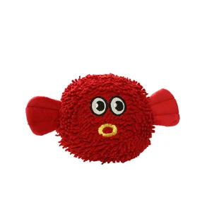 MIGHTY Microfiber Ball Med Blowfish Dog Toy