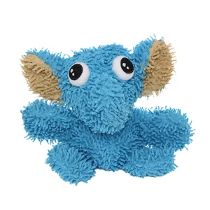 MIGHTY Microfiber Ball Med Elephant Blue Dog Toy