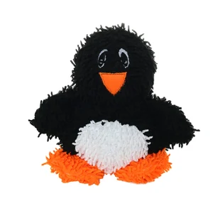 MIGHTY Microfiber Ball Med Penguin Black Dog Toy